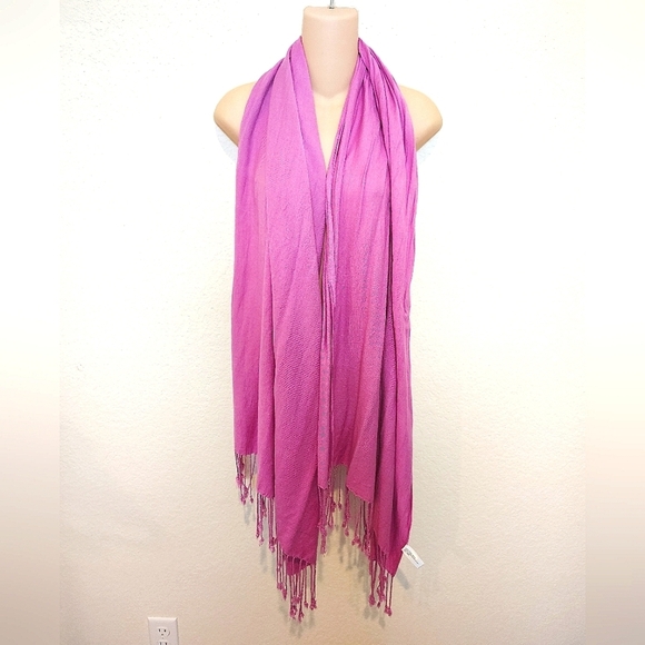 🩷 Pink Purple Elegant Fasion Scarf - Picture 1 of 2